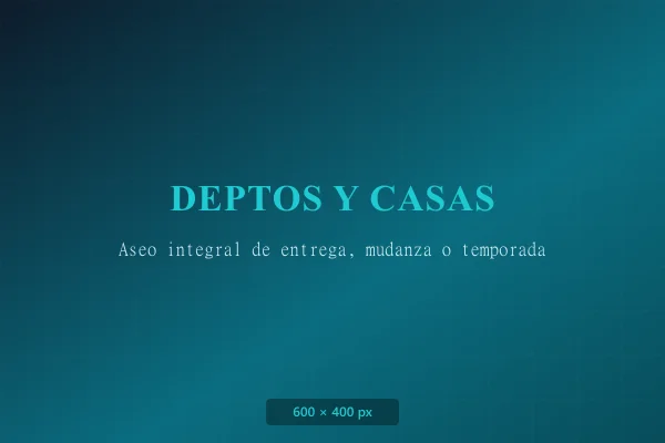 Aseo profundo para departamentos y casas