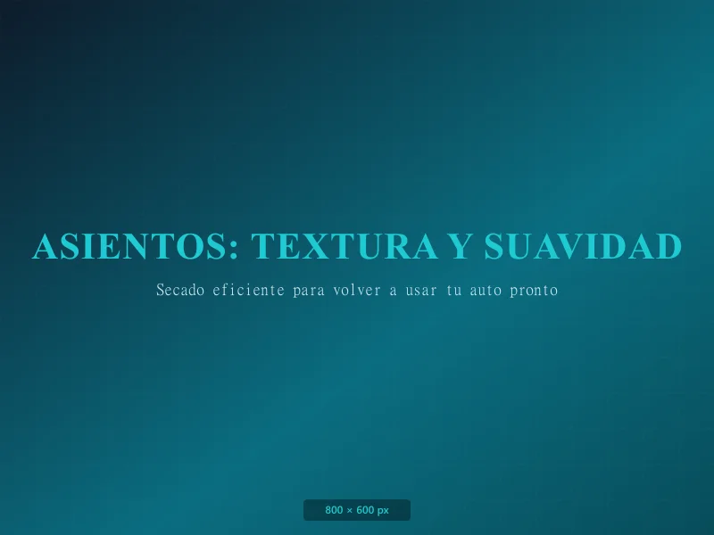 Proceso de inyección y succión en tapiz de butacas